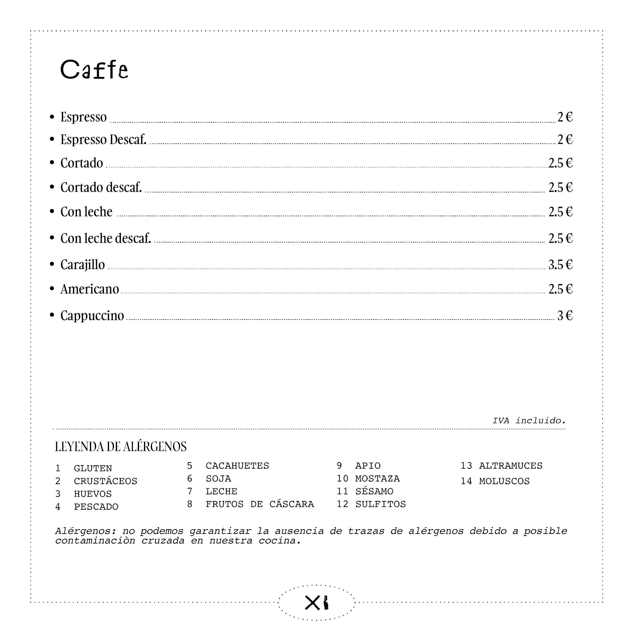 Página 8 de la carta de Osteria La Grassa